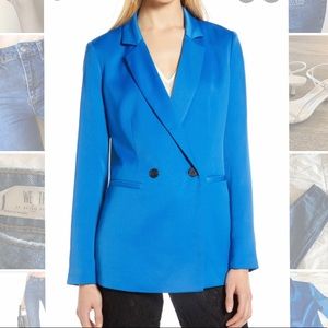 satin oversized boyfriend blazer